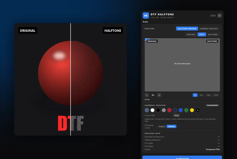 ER DTF Halftone